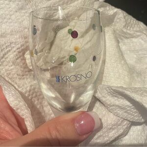 Krosno Polka Dot Wine Glass Set of 4